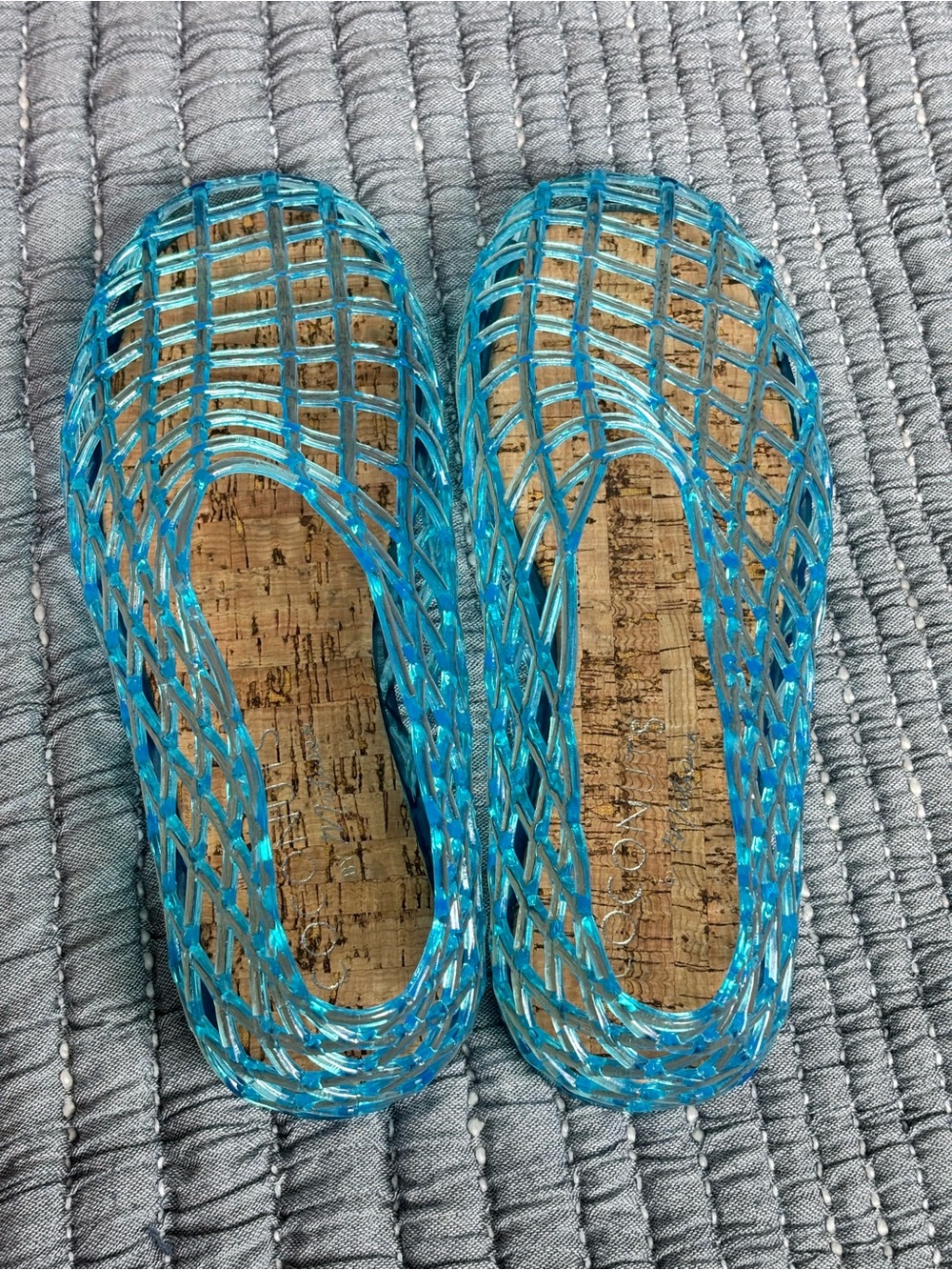 Marlow Turquoise Woven Slip-On Flats